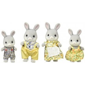 SYLVANIAN FAMILIES - 3134 - Famille Lapin - Mini Poupée & Nursery Friends Families Les Amies De Creche, 5262, Multicolore