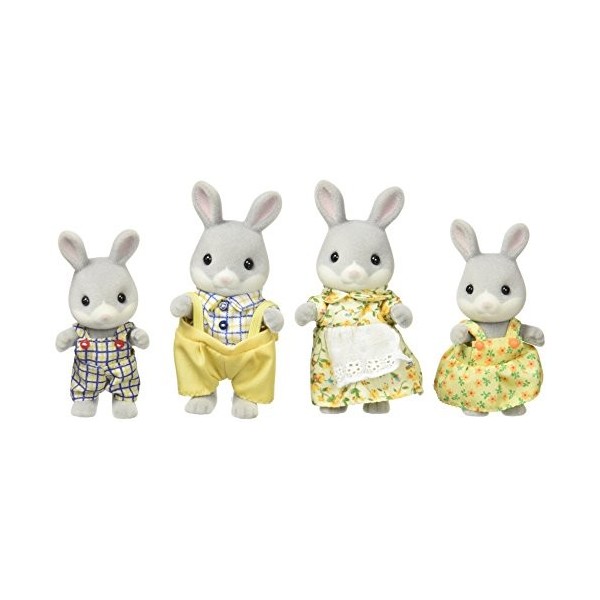 SYLVANIAN FAMILIES - 3134 - Famille Lapin - Mini Poupée & Nursery Friends Families Les Amies De Creche, 5262, Multicolore