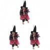 ABOOFAN Accessoires dhalloween 3Pcs Sorcière Cuisine Mur Halloween Décoration Halloween Suspendue Décor de Sorcière Horreur 