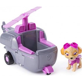 PAW PATROL Skyes Hélicoptère transformant avec turbines à Ouverture Rabattable, à partir de 3 Ans