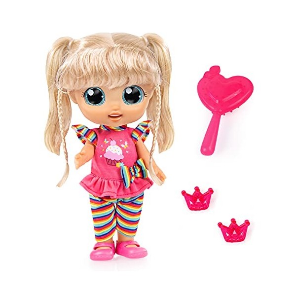 Bayer Design Poupée City Girl avec Cheveux Longs à coiffer, Interactive, Donne Un Baiser et rit avec Accessoires, poupée Fonc