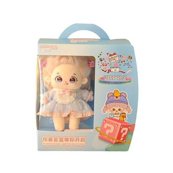 Lamala 8 Simulation Baby Doll Reborns Toy Cotton Cloth Doll with DIY Hair Idol Dolls for Children Fans Collection Doll Gift