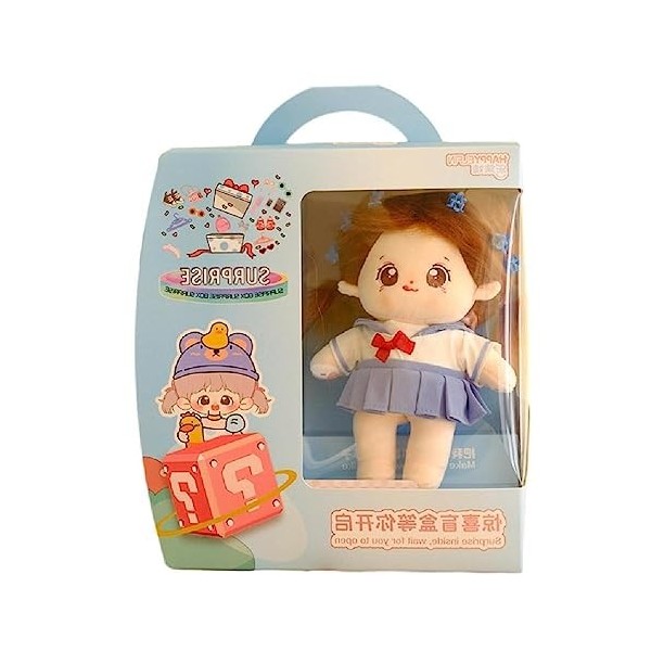 Lamala 8 Simulation Baby Doll Reborns Toy Cotton Cloth Doll with DIY Hair Idol Dolls for Children Fans Collection Doll Gift