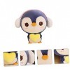 Toyvian 3 Pièces Pingouin en Peluche Poupée Scrump en Peluche Kidcraft Playset Chiens en Peluche pour Enfants en Peluche Mha 