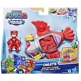 PJ Masks F5340 Pyjamasques Animal Power, véhicule Pyja-Destrier Deluxe de Bibou, Jouet préscolaire avec Figurine de Bibou, dè