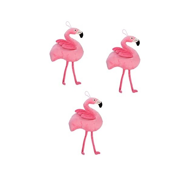 ifundom 3 Pièces Poupée en Peluche Jouet De Dessin Animé en Peluche Animaux en Peluche pour Les Enfants Peluche Flamant Rose 