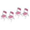 Toyvian 4 Pièces Chaise Pliante De Maison De Poupée Fauteuil Chaise De Maison De Poupée Miniature Chaise De Salle à Manger Mi