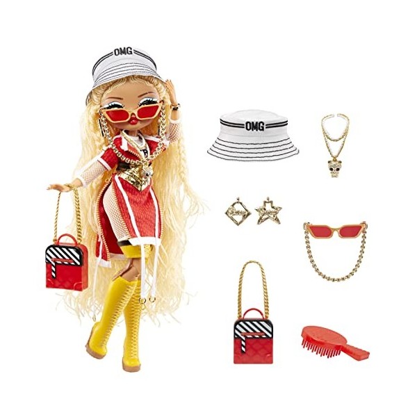 L.O.L. Surprise! OMG Fierce - Swag - Poupée Mannequin de 29 cm avec 15 Surprises Dont des Tenues de Mode, Accessoires & Socle