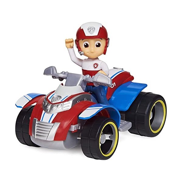Pat Patrouille : Ryder avec Son Quad avec Roue Qui Tourne - Figurine et vehicule - Personnage
