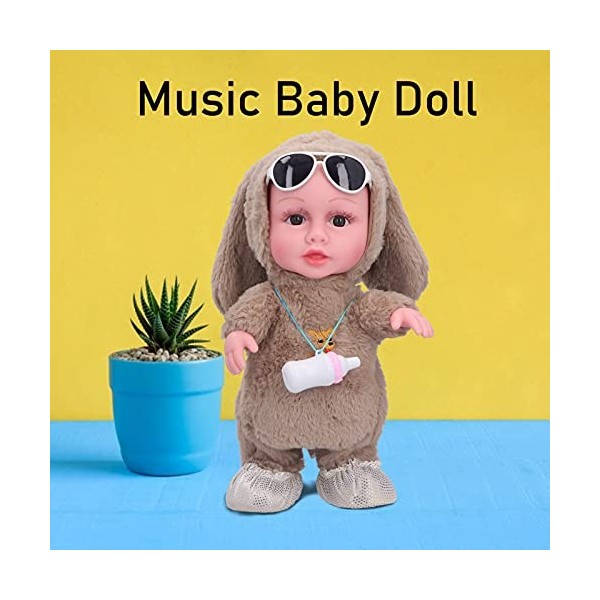 Réaliste Reborn Bébé Poupées Fille Infantile en Peluche Musique Électrique Poupée Chanter Danser Marcher Parler Perroquet Béb