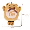 Toyvian 6 Pièces Poupée en Peluche De Lannée du Tigre Pendentifs De Sac en Peluche Porte-clés Mascotte du Nouvel an Charmes 