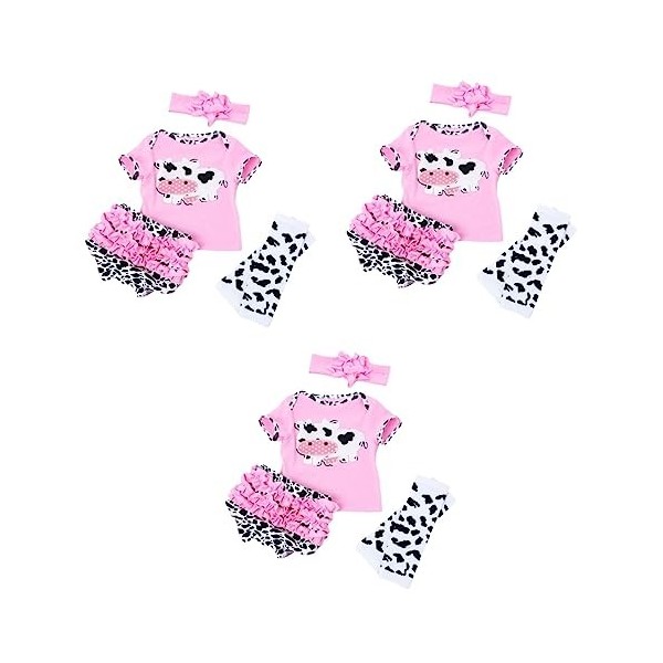 Adorainbow 8 Pièces Vêtements De Poupée De Vache Tenues De Poupée Bébé Accessoires Cadeaux du Zodiaque du Nouvel an Vêtements