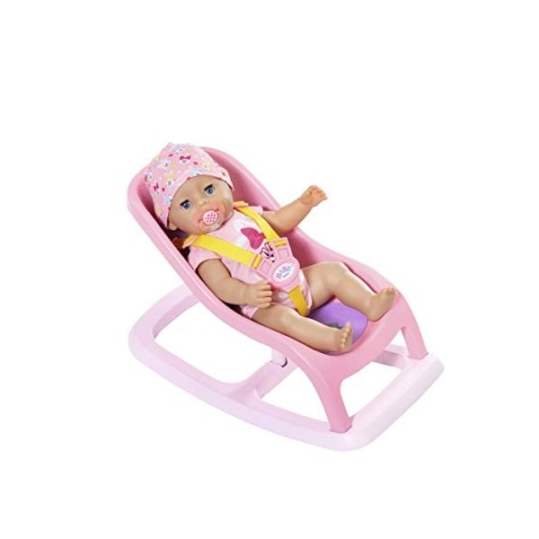 BABY Born Bouncing Chair for 43 cm Doll - With Safety Straps - Easy for Small Hands, Creative Play Promotes Empathy and Socia