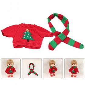 Toyvian 4 Ensembles De Vêtements De Maison De Poupée Pull De Poupée Elfe Vêtements De Poupées Américaines Pull Tricoté De Pou