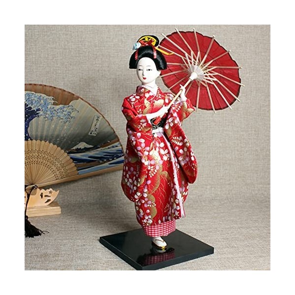 Japonais Kimono Geisha Poupée asiatique à collectionner Figurine Le restaurant Cadeau Artisanat Oriental Poupées De Soie Orie