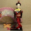 Japonais Kimono Geisha Poupée asiatique à collectionner Figurine Le restaurant Cadeau Artisanat Oriental Poupées De Soie Orie