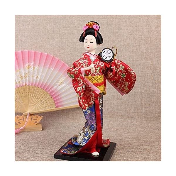 Japonais Kimono Geisha Poupée asiatique à collectionner Figurine Le restaurant Cadeau Artisanat Oriental Poupées De Soie Orie