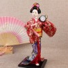 Japonais Kimono Geisha Poupée asiatique à collectionner Figurine Le restaurant Cadeau Artisanat Oriental Poupées De Soie Orie