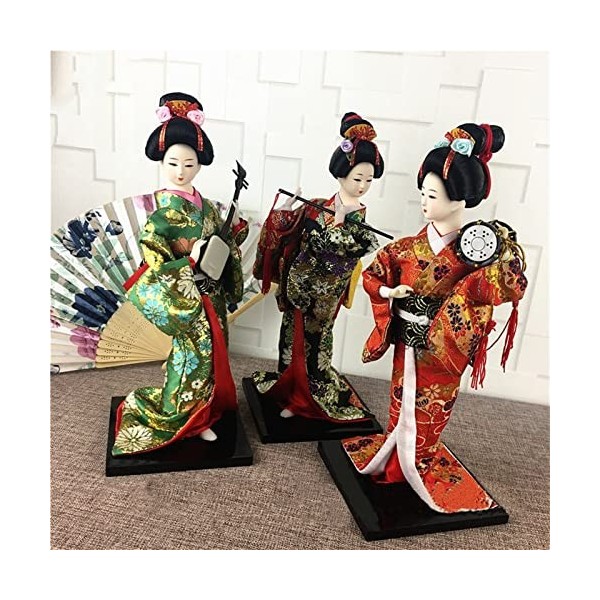 Japonais Kimono Geisha Poupée asiatique à collectionner Figurine Le restaurant Cadeau Artisanat Oriental Poupées De Soie Orie