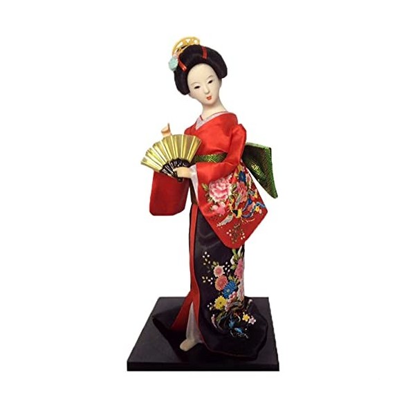 KaiLangDe Japonais Kimono Geisha Poupée Asiatique à Collectionner Figurine Le Restaurant Cadeau Artisanat Oriental Poupées De