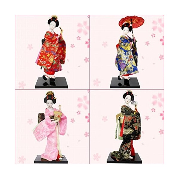 KaiLangDe Japonais Kimono Geisha Poupée Asiatique à Collectionner Figurine Le Restaurant Cadeau Artisanat Oriental Poupées De