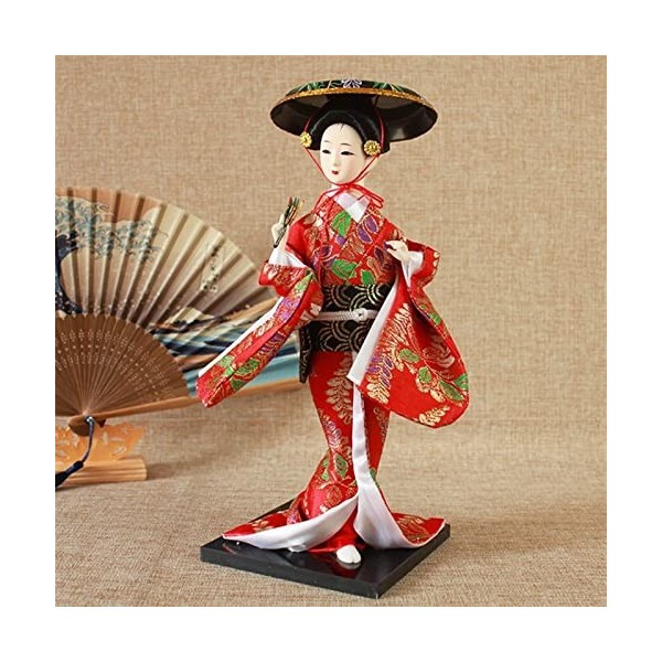 Japonais Kimono Geisha Poupée asiatique à collectionner Figurine Le restaurant Cadeau Artisanat Oriental Poupées De Soie Orie