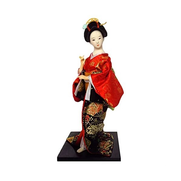 KaiLangDe Japonais Kimono Geisha Poupée Asiatique à Collectionner Figurine Le Restaurant Cadeau Artisanat Oriental Poupées De