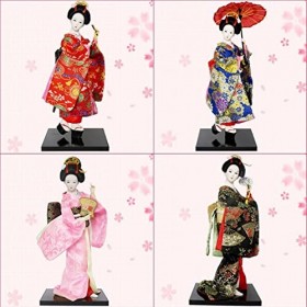 KaiLangDe Japonais Kimono Geisha Poupée Asiatique à Collectionner Figurine Le Restaurant Cadeau Artisanat Oriental Poupées De