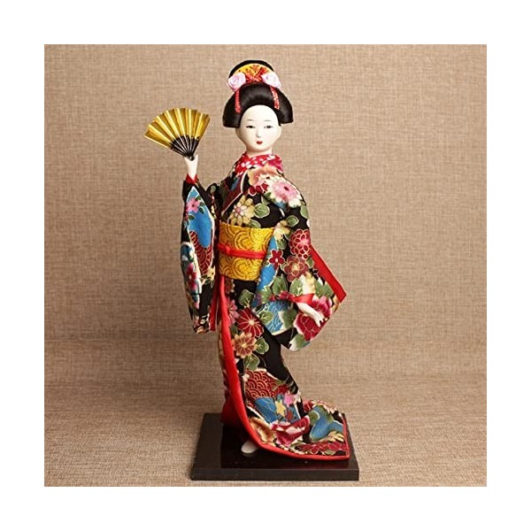 Japonais Kimono Geisha Poupée asiatique à collectionner Figurine Le restaurant Cadeau Artisanat Oriental Poupées De Soie Orie