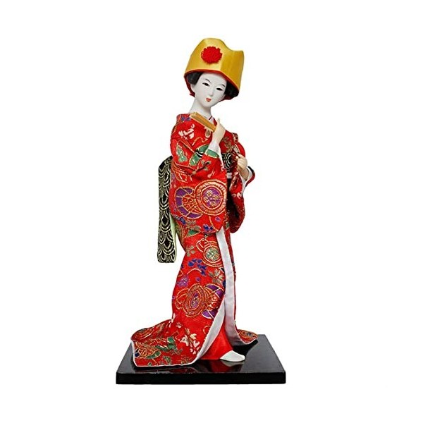 KaiLangDe Japonais Kimono Geisha Poupée Asiatique à Collectionner Figurine Le Restaurant Cadeau Artisanat Oriental Poupées De