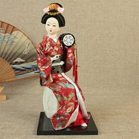 Japonais Kimono Geisha Poupée asiatique à collectionner Figurine Le restaurant Cadeau Artisanat Oriental Poupées De Soie Orie