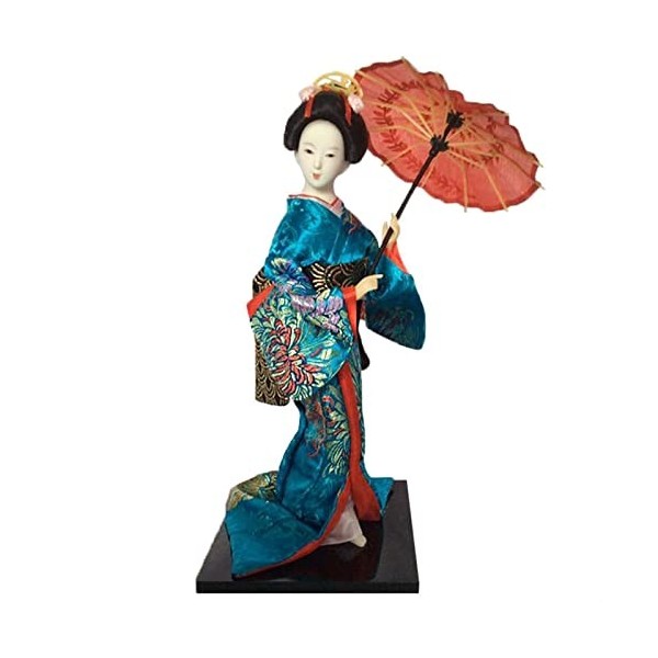 KaiLangDe Japonais Kimono Geisha Poupée Asiatique à Collectionner Figurine Le Restaurant Cadeau Artisanat Oriental Poupées De