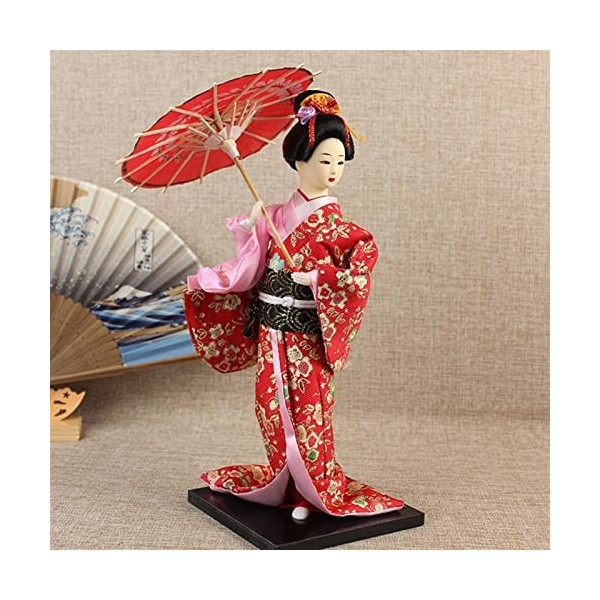 Japonais Kimono Geisha Poupée asiatique à collectionner Figurine Le restaurant Cadeau Artisanat Oriental Poupées De Soie Orie