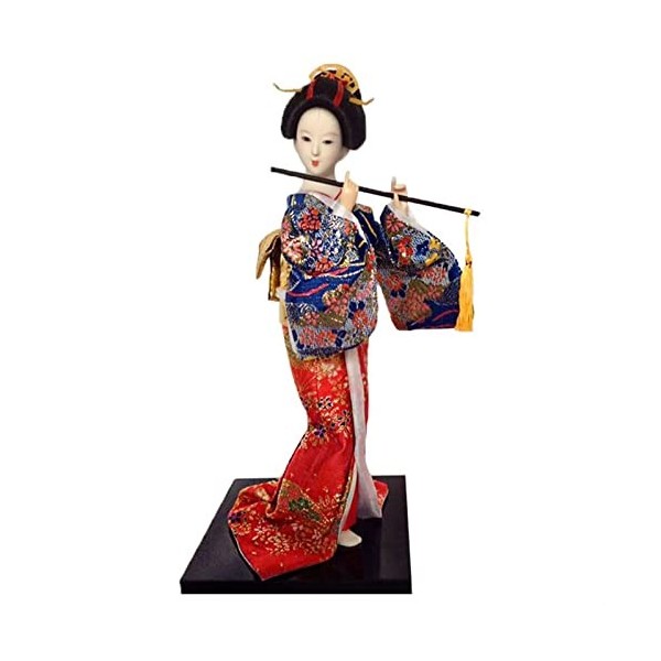 KaiLangDe Japonais Kimono Geisha Poupée Asiatique à Collectionner Figurine Le Restaurant Cadeau Artisanat Oriental Poupées De