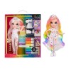 RAINBOW HIGH Colour & Create Fashion Doll DIY - Yeux Violets, Cheveux Bouclés - Marqueurs Arc-en-Ciel - Coloriez, Jouez, Rinc