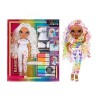 RAINBOW HIGH Colour & Create Fashion Doll DIY - Yeux Violets, Cheveux Bouclés - Marqueurs Arc-en-Ciel - Coloriez, Jouez, Rinc