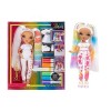 RAINBOW HIGH Colour & Create Fashion Doll DIY - Yeux Violets, Cheveux Bouclés - Marqueurs Arc-en-Ciel - Coloriez, Jouez, Rinc