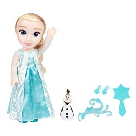 225306 La Reine des Neiges Mon Amie Poupée Chantante Elsa Robe Classique 35cm Musicale avec Accessoires, Parfait pour Les Enf