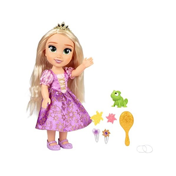 Disney Princesse Mon Amie Poupée Chantante Raiponce 35cm Musicale avec Accessoires, Parfait pour Les Enfants à partir de 3 An