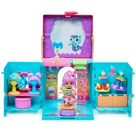 Gabby’s Dollhouse, Coffret de Jeu transportable Dressing Arc-en-Ciel avec poupée Gabby, Jouets Surprises et Accessoires pour 