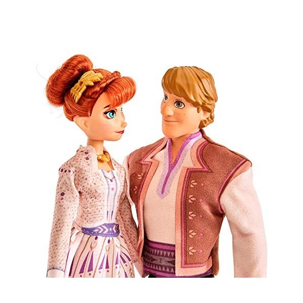 Disney La Reine des Neiges 2 - Poupées mannequins Anna et Kristoff avec tenues inspirées du film de Disney, La Reine des neig