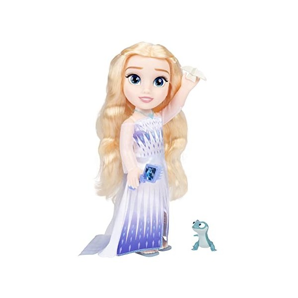 La Reine des Neiges Mon Amie Poupée Chantante Elsa 35cm Musicale avec Accessoires, Parfait pour Les Enfants à partir de 3 Ans