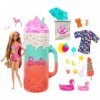 Barbie Coffret Cadeau Pop Reveal Révélation Surprise, Série Fruits Avec 1 Poupée Et 1 Animal Parfumés, Changement Couleur, +2