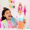 Barbie Coffret Cadeau Pop Reveal Révélation Surprise, Série Fruits Avec 1 Poupée Et 1 Animal Parfumés, Changement Couleur, +2