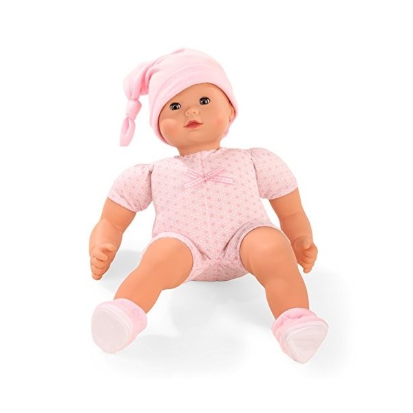 Götz 1527979 Poupée Maxy Muffin to Dress - Poupon de 42 cm avec des Yeux dormeurs Bleus et sans Cheveux -Set 4 pièces - Poupé