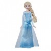 Disney- Frozen Reine des Neiges Shimmer Elsa Fashion Poupée, Jupe, Chaussures et Longs Cheveux blonds, Jouet pour Enfants de 