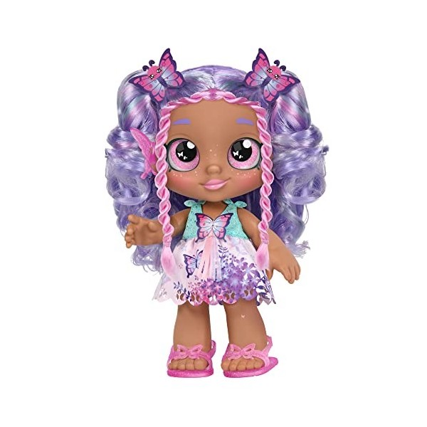 Kindi Kids Candy Sweets Scented Big Sister Official 10 inch Toddler Doll with Big Glitter Eyes, Changeable Clothes and Remova