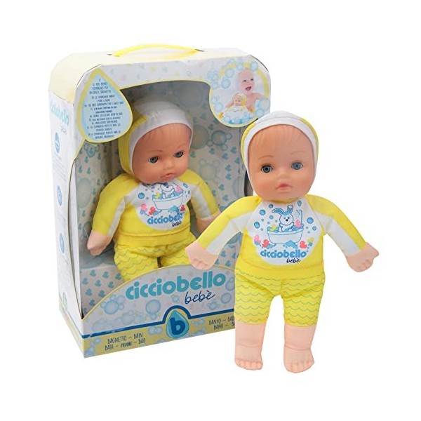 Cicciobello Bébé Beau, Première Baignoire, La Poupée Douce et Parfumée pour Bonbons Bains. pour Filles à partir de 18 Mois. C