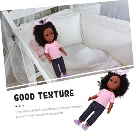 Toyvian Poupée De Simulation Jouets pour Enfants Jouet pour Bébé Poupées Américaines pour Filles Ensemble De Jeu Kidcraft Béb