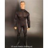 MDybf Vêtements de poupée for Figurine Masculine à léchelle 1/6, Body Noir, Costume for Figurine daction Masculine de 12 Po